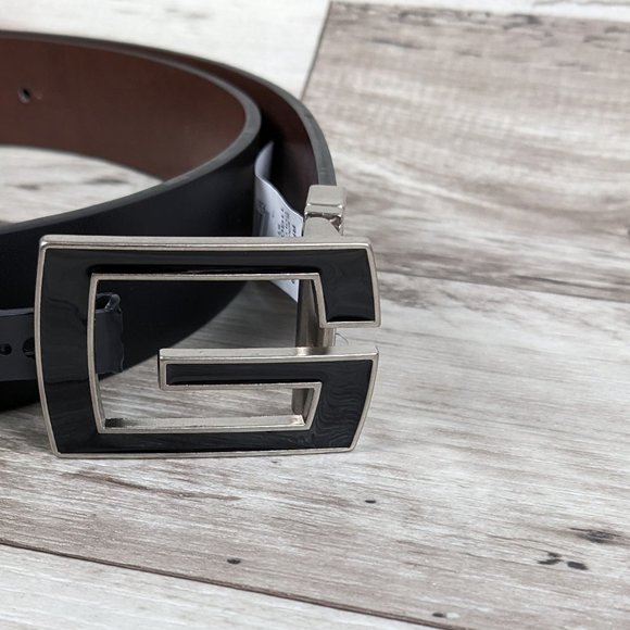 Guess* Men's Reversible Brown/Black Smooth Handcrafted Belt~ Size XL (42-44) - Picture 10 of 10